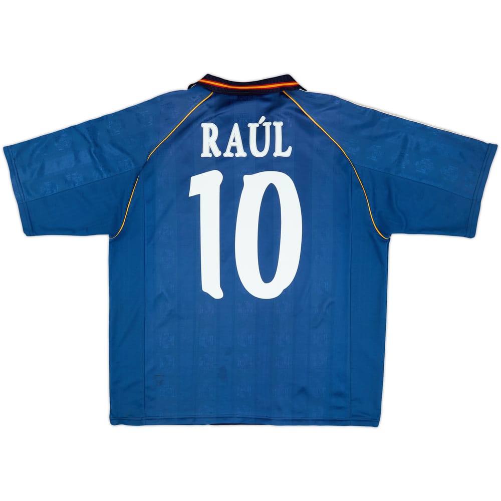 1999-00 Spain Away Shirt Raul #10 - 8/10 - (XL)