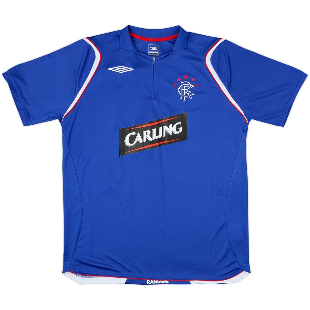 2006-07 Rangers Umbro 1/4 Zip Training Shirt - 9/10 - (L)