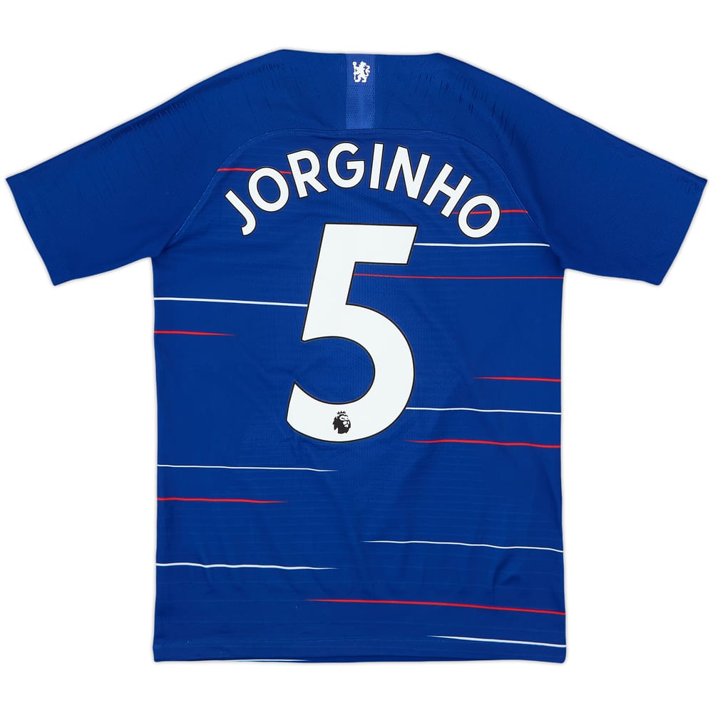 2018-19 Chelsea Authentic Home Shirt Jorginho #5 - 9/10 - (L.Boys)