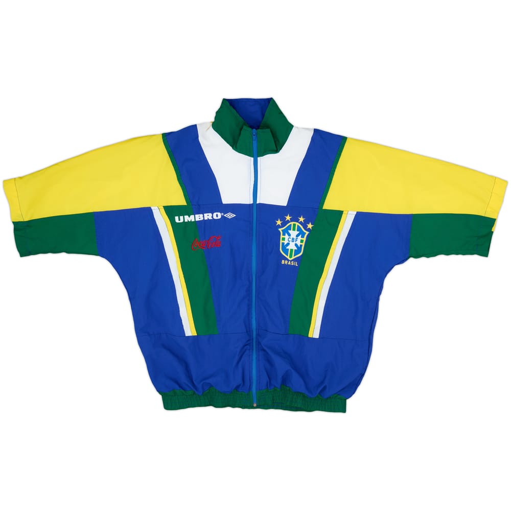1994-96 Brazil Umbro Chaqueta de chándal versión jugador - 5/10 - (XL)
