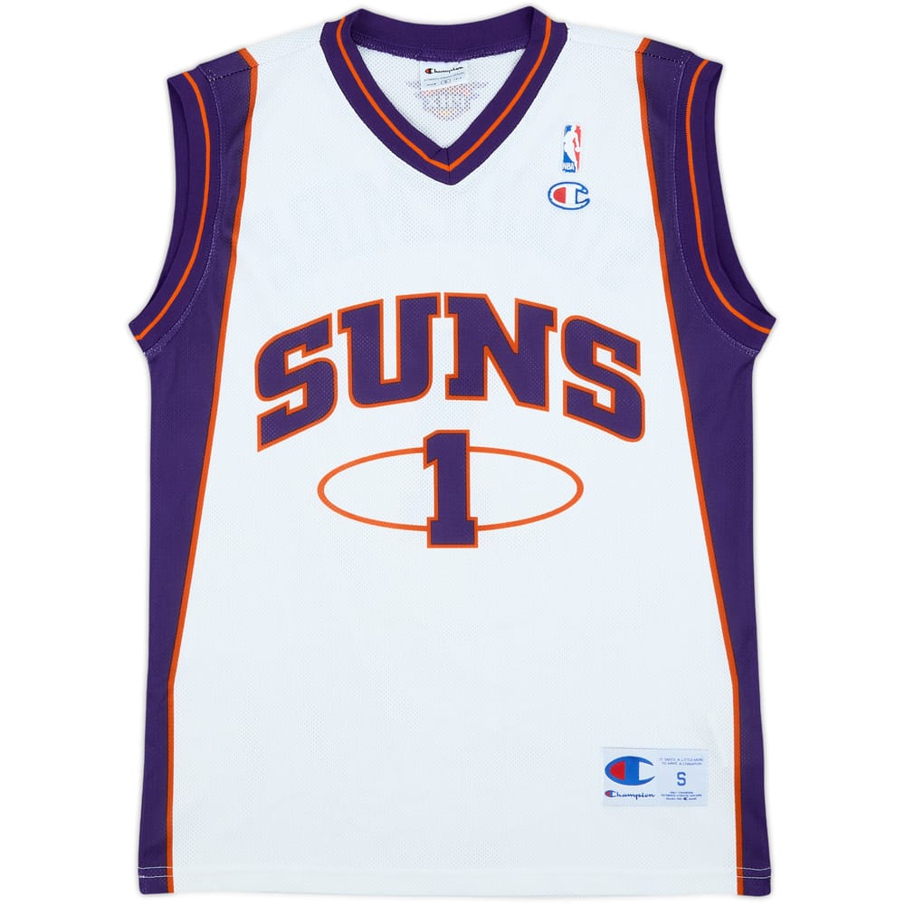 2002-10 Phoenix Suns Stoudemire #1 Champion Home Jersey - 9/10 - (S)
