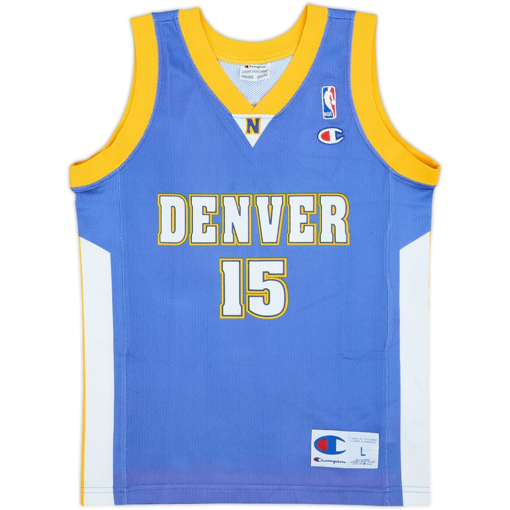 2003-10 Denver Nuggets Anthony #15 Champion Away Jersey - 6/10 - (L.Boys)