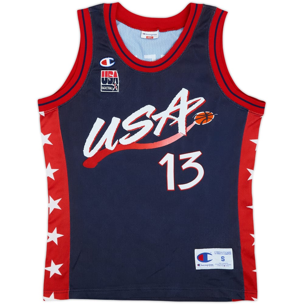 1996-99 USA O'Neal #13 Champion Away Jersey - 8/10 - (S)