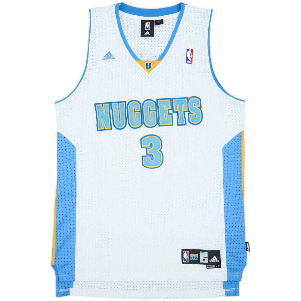 2006-08 Denver Nuggets Iverson #3 adidas Swingman Home Jersey - 8/10 - (M)