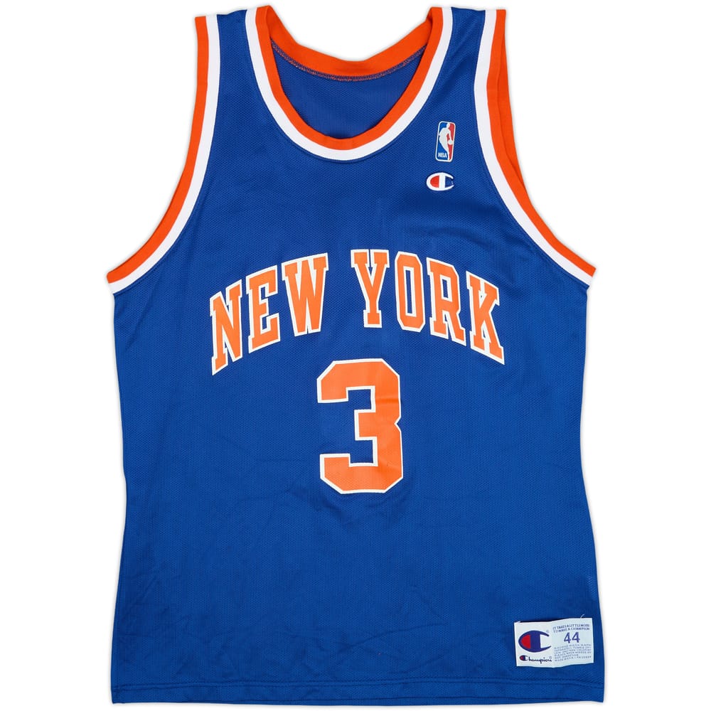 1990-95 New York Knicks Starks #3 Champion Away Jersey - 9/10 - (L)