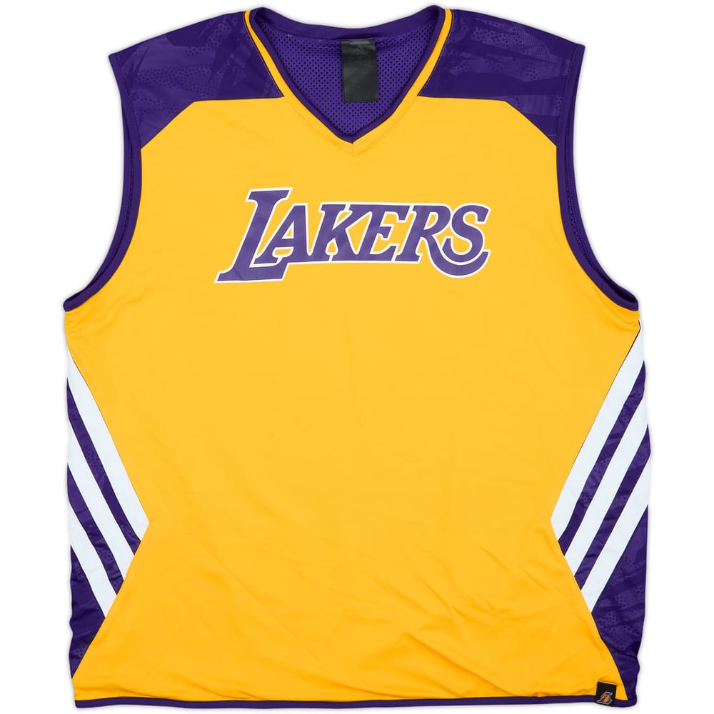2012-13 LA Lakers adidas Reversible Training Jersey - 9/10 - (XL)