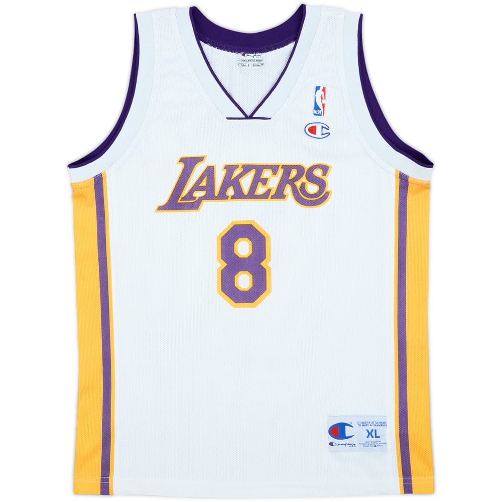 2002-06 LA Lakers Bryant #8 Champion Alternate Jersey - 7/10 - (XL.Boys)