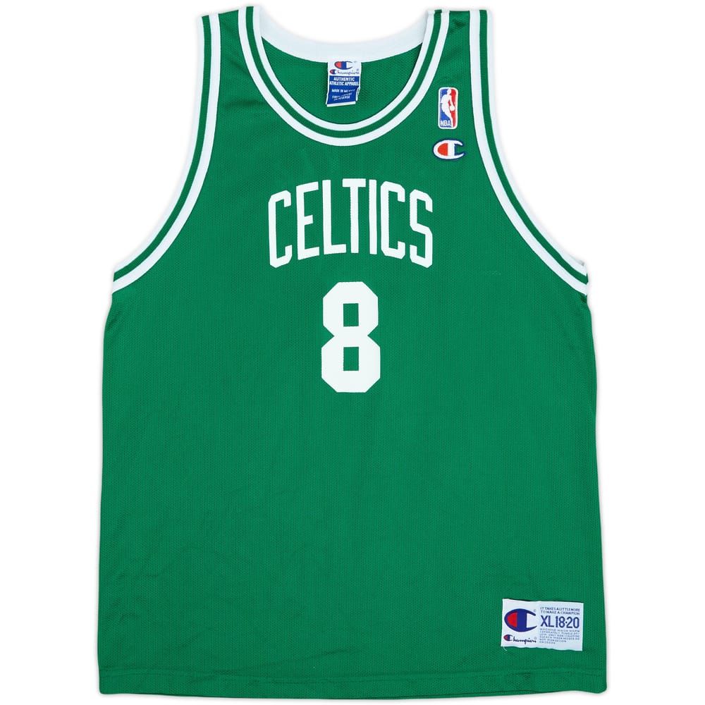 1996-02 Boston Celtics Walker #8 Champion Away Jersey - 9/10 - (XL.Boys)