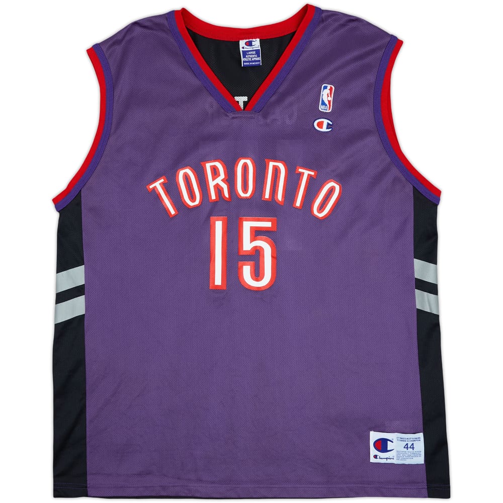1999-02 Toronto Raptors Carter #15 Champion Away Jersey - 9/10 - (L)
