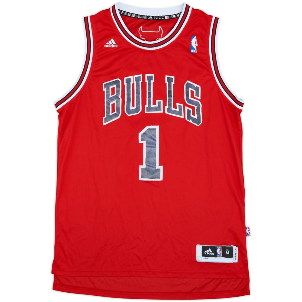 2010-14 Chicago Bulls Rose #1 adidas Swingman Away Jersey - 4/10 - (M)