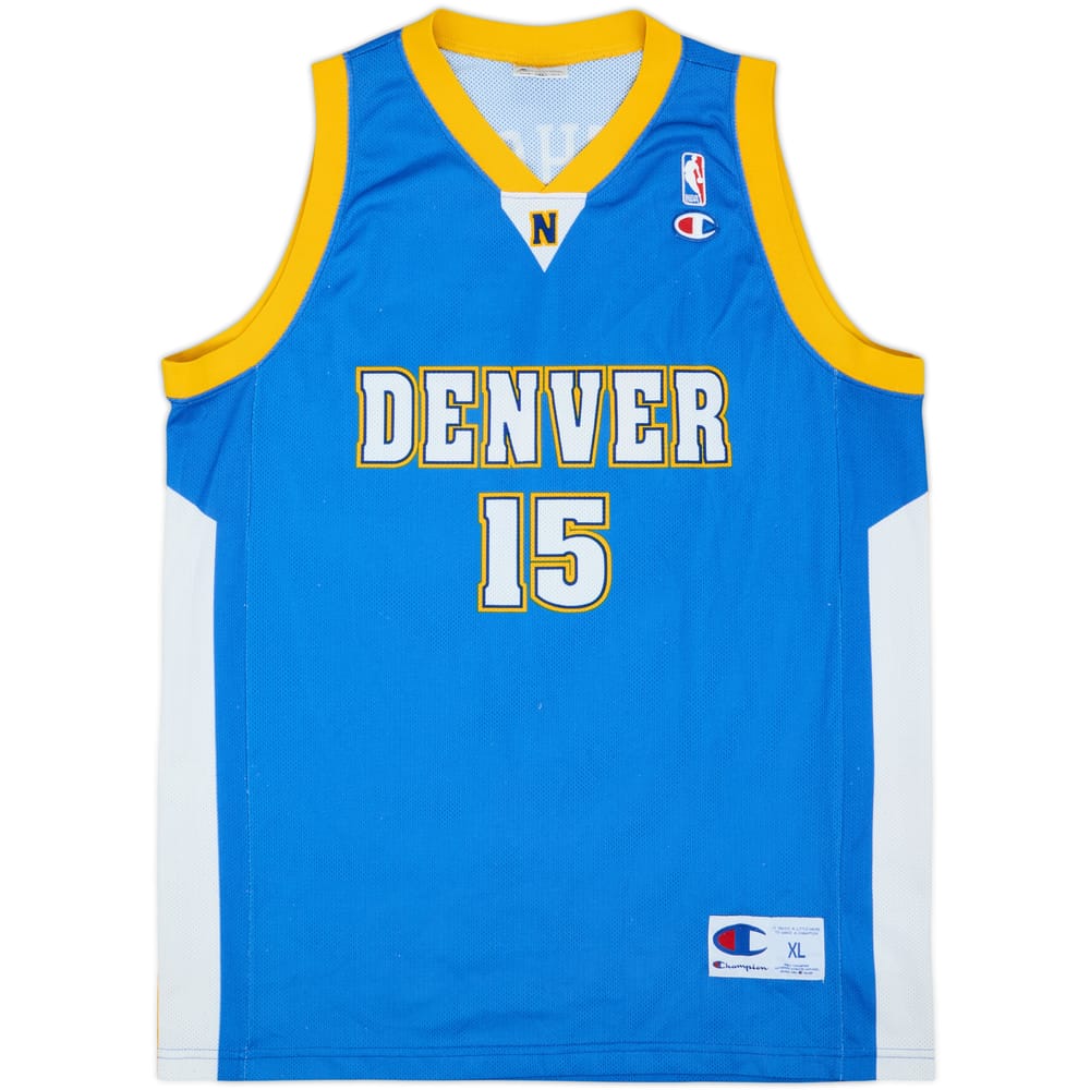 2003-10 Denver Nuggets Anthony #15 Champion Away Jersey - 7/10 - (XL)