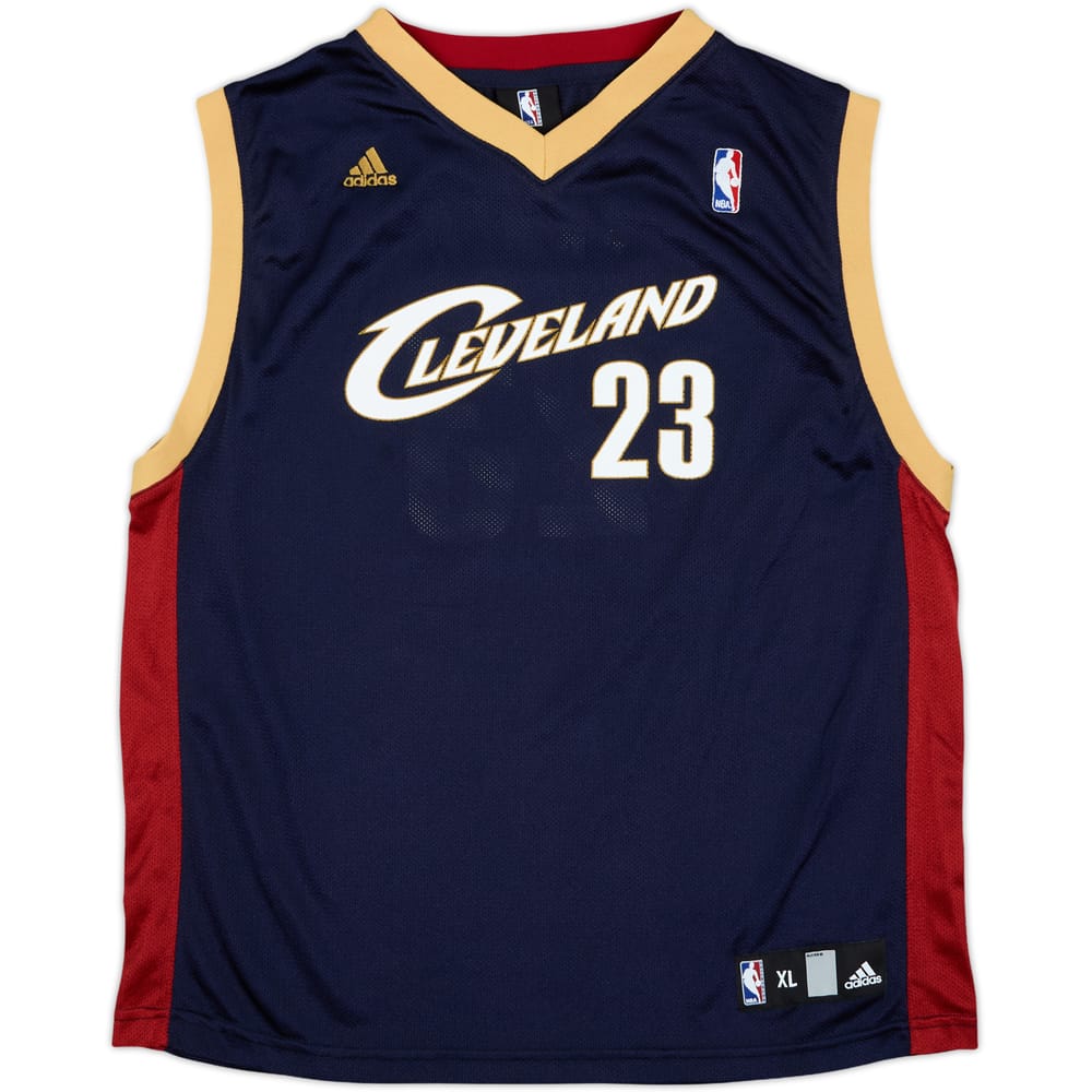 2006-10 Cleveland Cavaliers James #23 adidas Alternate Jersey - 9/10 - (XL.Boys)