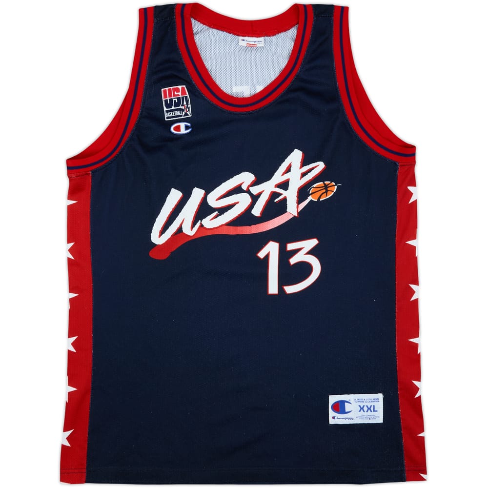 1996-99 USA O'Neal #13 Champion Away Jersey - 8/10 - (XXL)