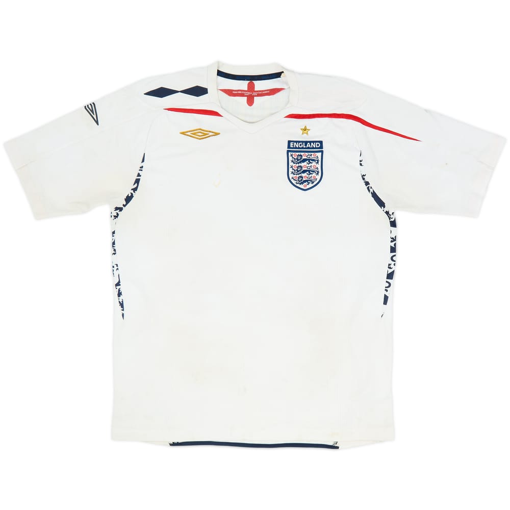 2007-09 England Home Shirt - 4/10 - (L)
