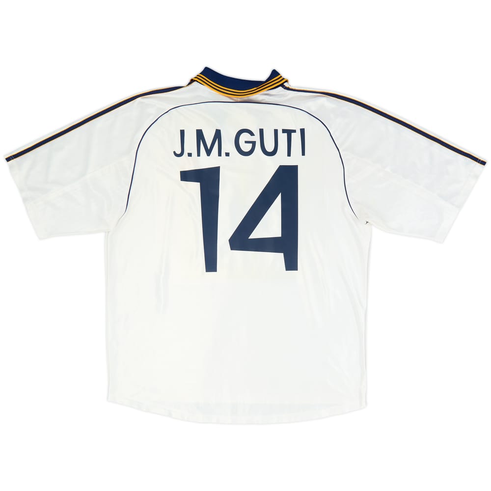 1998-00 Real Madrid Home Shirt J.M.Guti #14 - 8/10 - (XL)