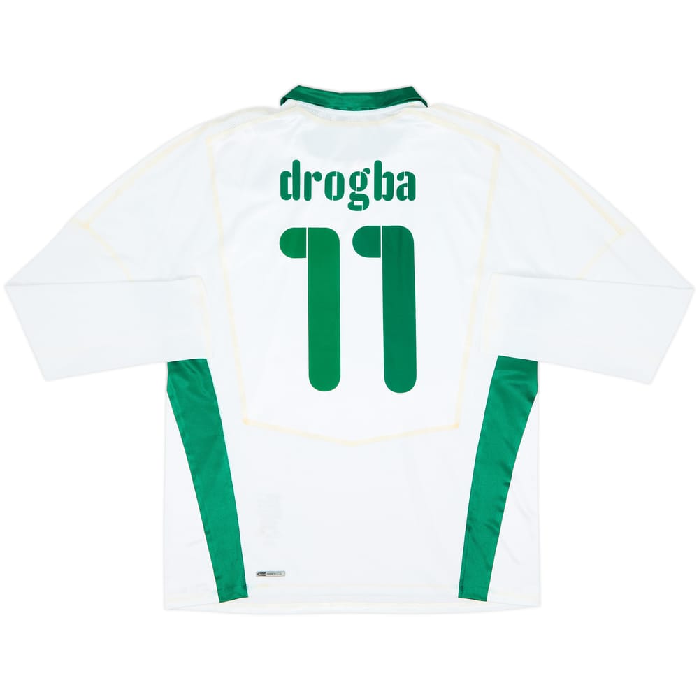 2008-09 Ivory Coast Player Issue Away L/S Shirt Drogba #11 (XL)