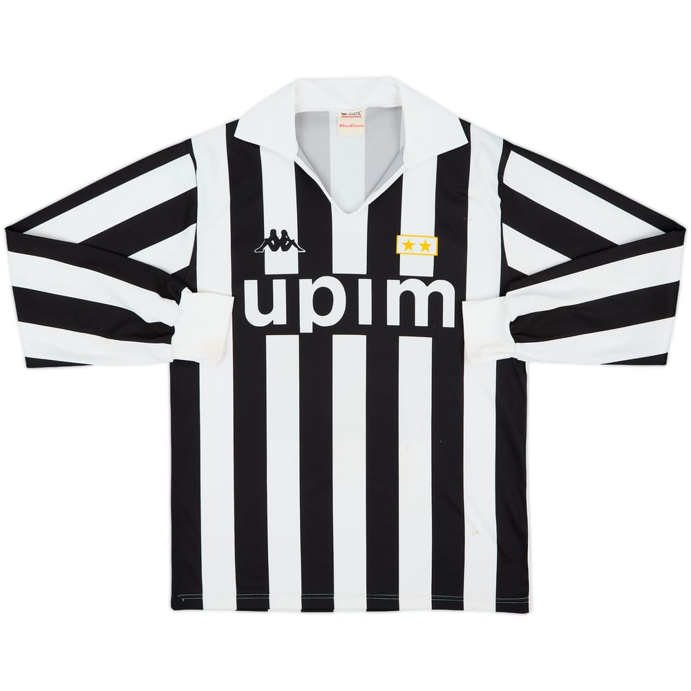 1989-90 Juventus Basic Home L/S Shirt #11 - 6/10 - (M)