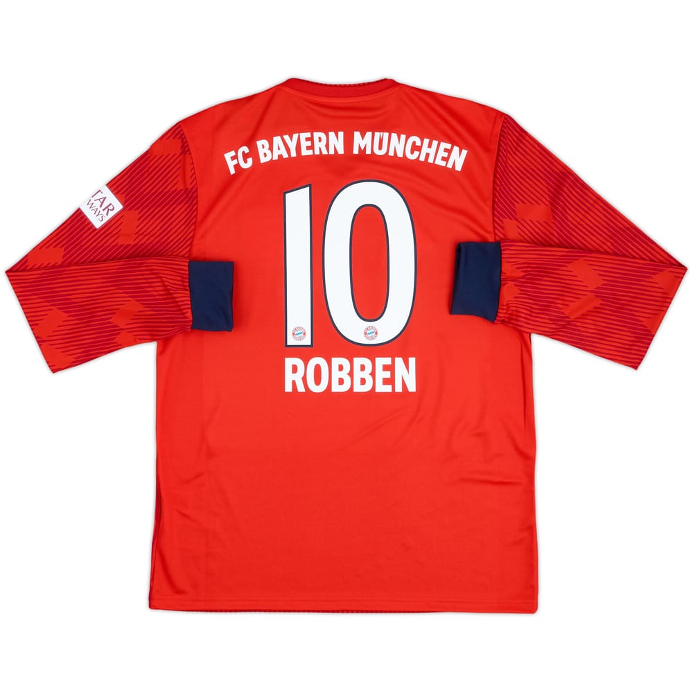 2018-19 Bayern Munich Home L/S Shirt Robben #10 (M)