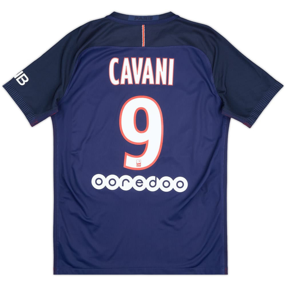 2016-17 Paris Saint-Germain Authentic Home Shirt Cavani #9 - 10/10 - (M)
