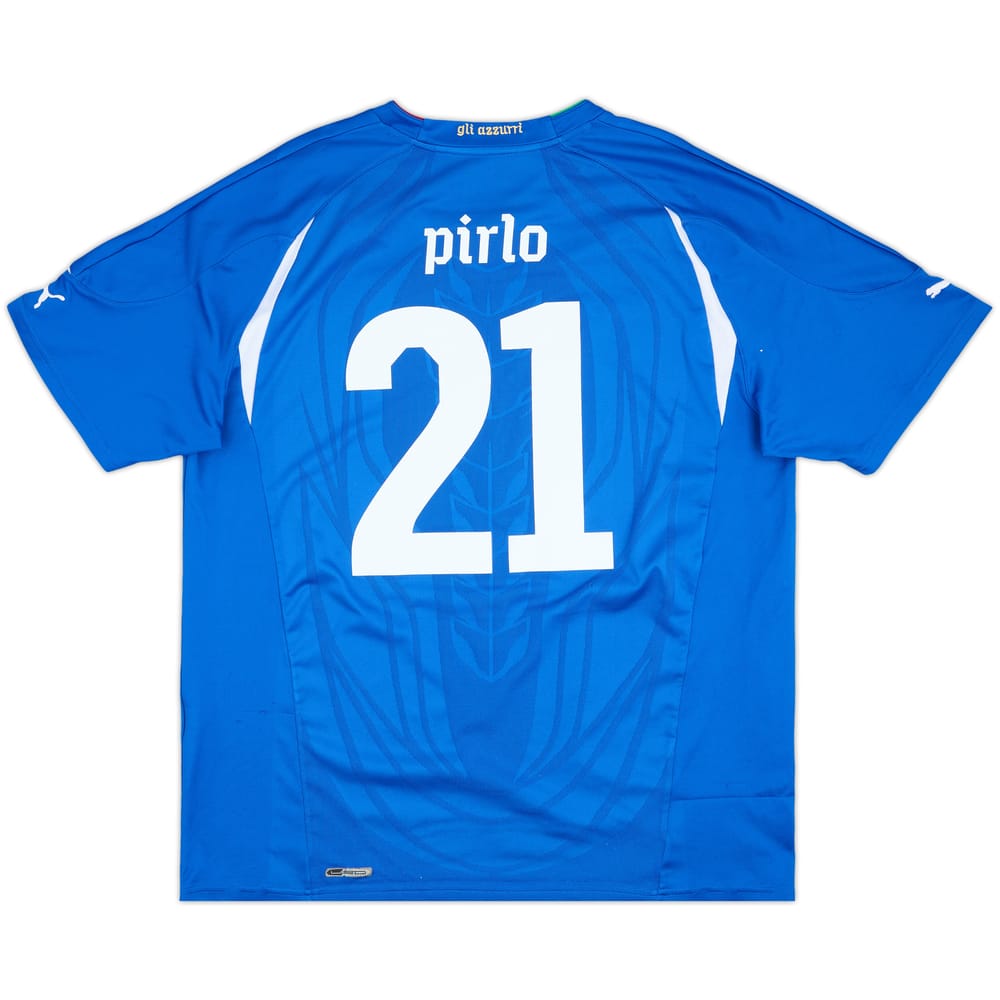 2010-12 Italy Home Shirt Pirlo #21 - 8/10 - (XL)