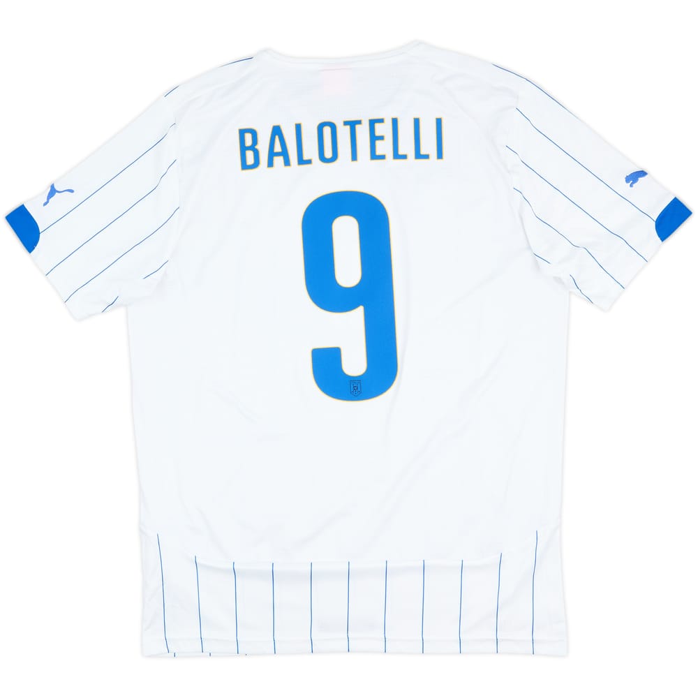 2014-15 Italy Away Shirt Balotelli #9 - 9/10 - (XL)