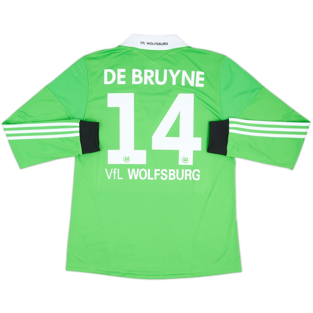 2013-14 Wolfsburg Away L/S Shirt De Bruyne #14 (L)
