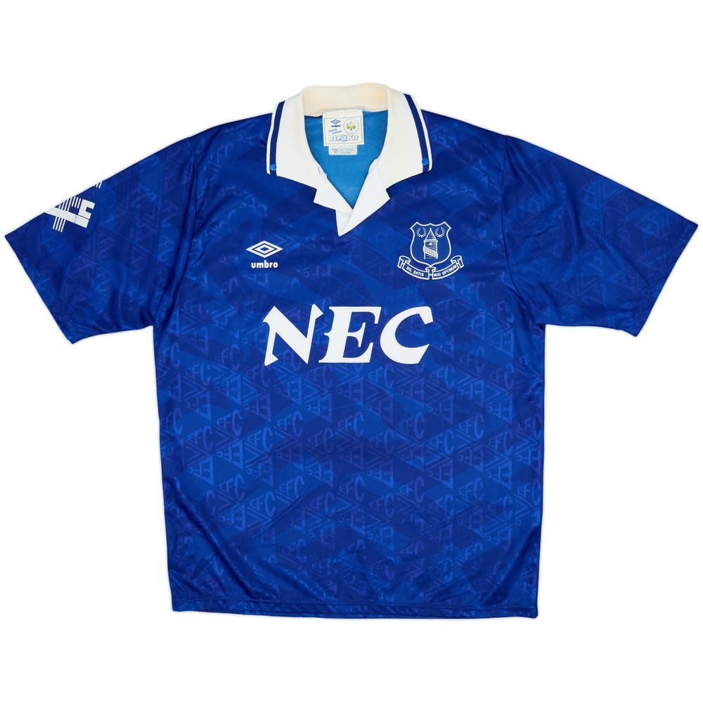 1991-93 Everton Home Shirt - 8/10 - (L)