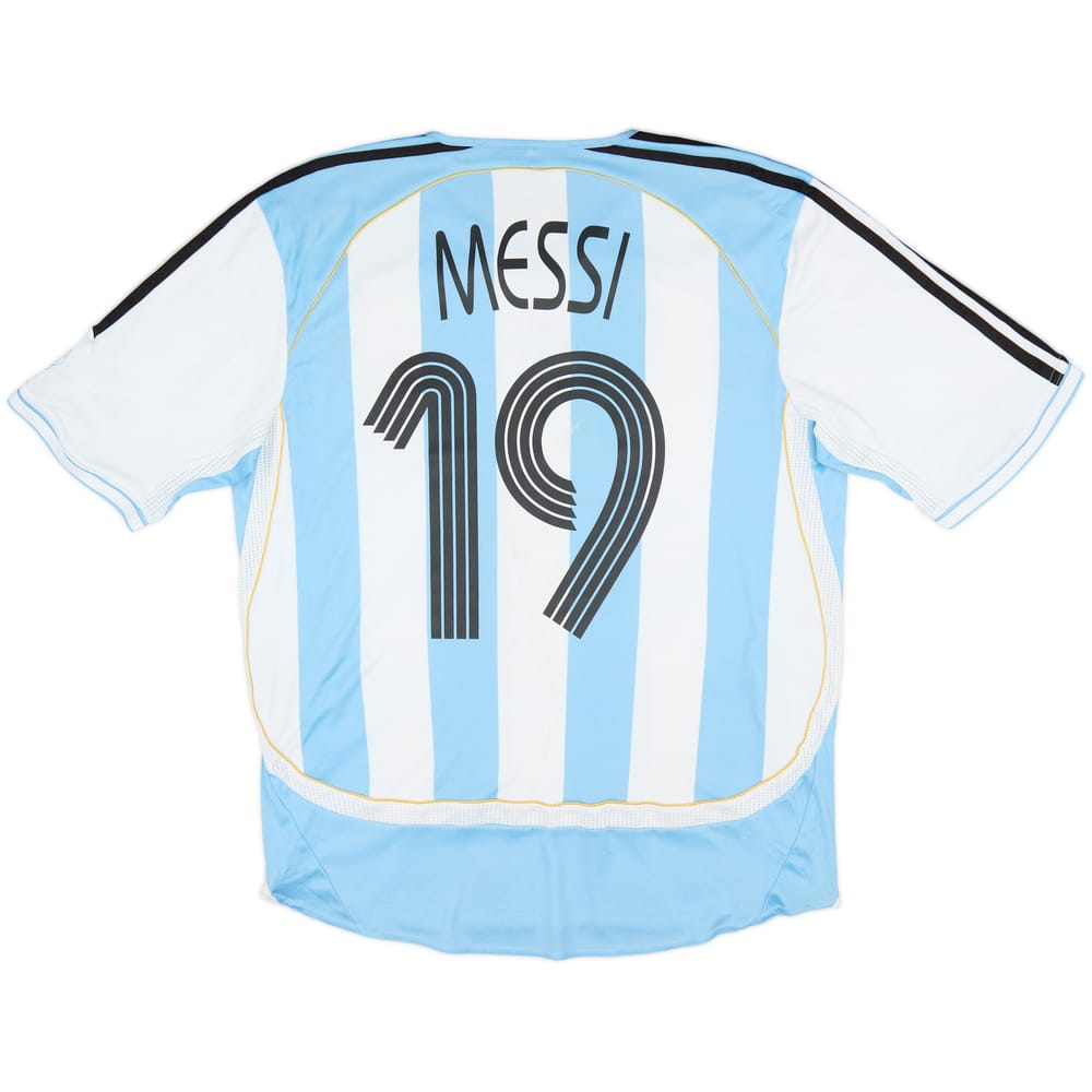 2005-07 Argentina Home Shirt Messi #19 - 5/10 - (M)