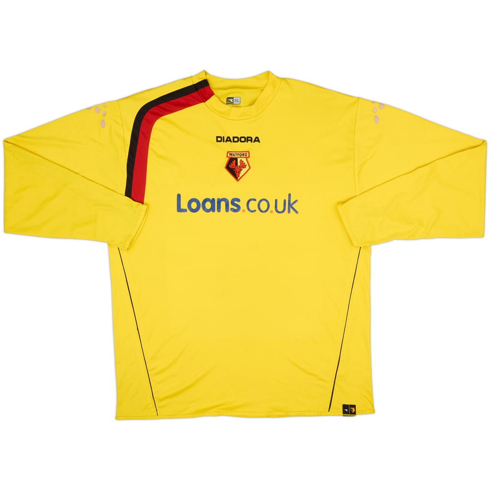 2005-06 Watford Home L/S Shirt - 6/10 - (XL)