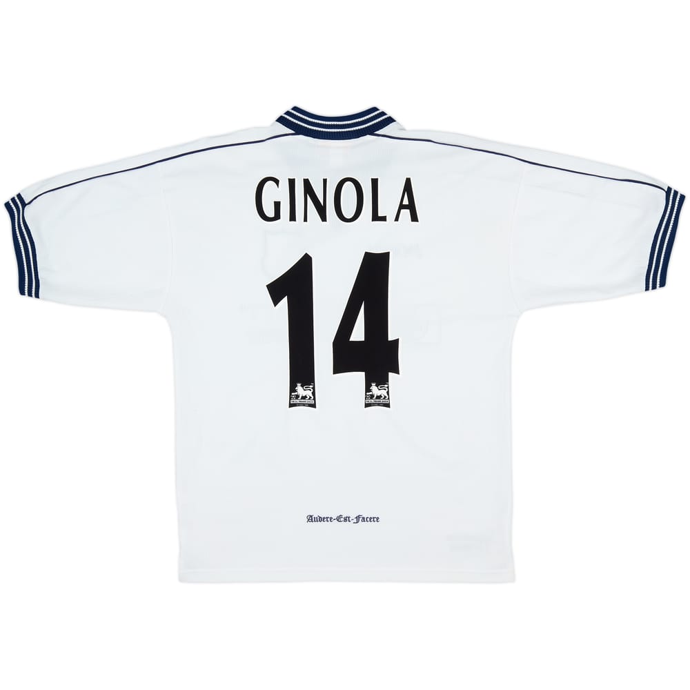 1997-99 Tottenham Home Shirt Ginola #14 - 8/10 - (M)