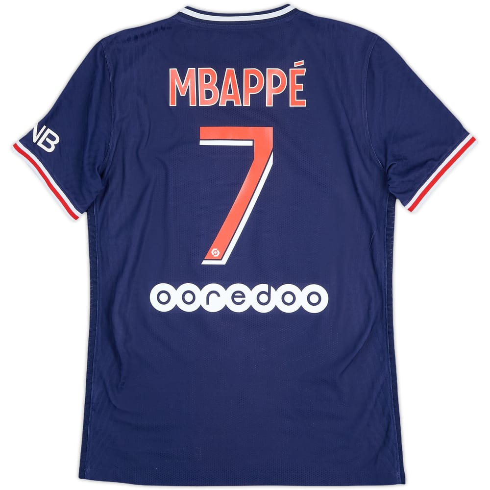 2020-21 Paris Saint-Germain Authentic Home Shirt Mbappe #7 - 10/10 - (S)