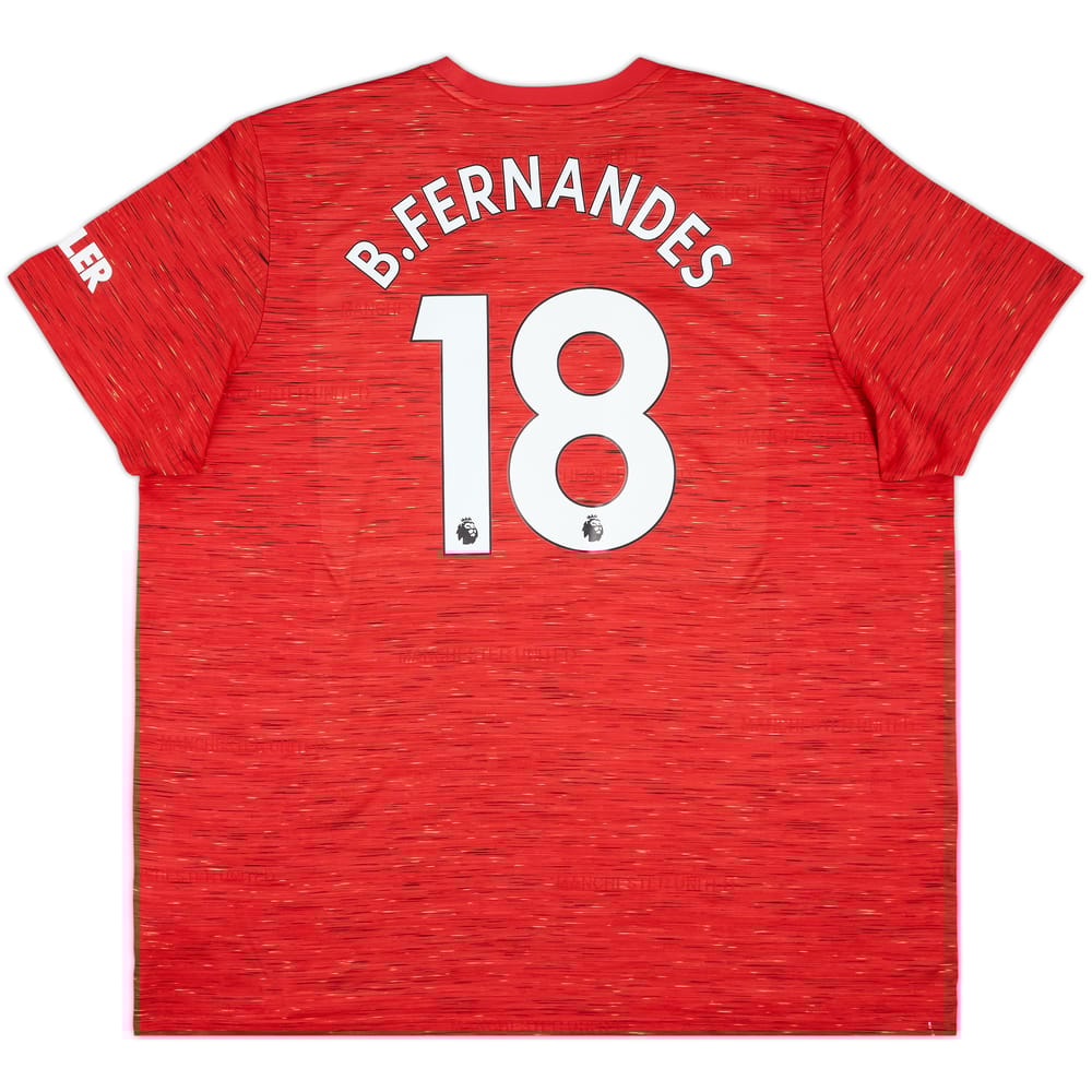 2020-21 Manchester United Home Shirt B.Fernandes #18 - 5/10 - (3XL)