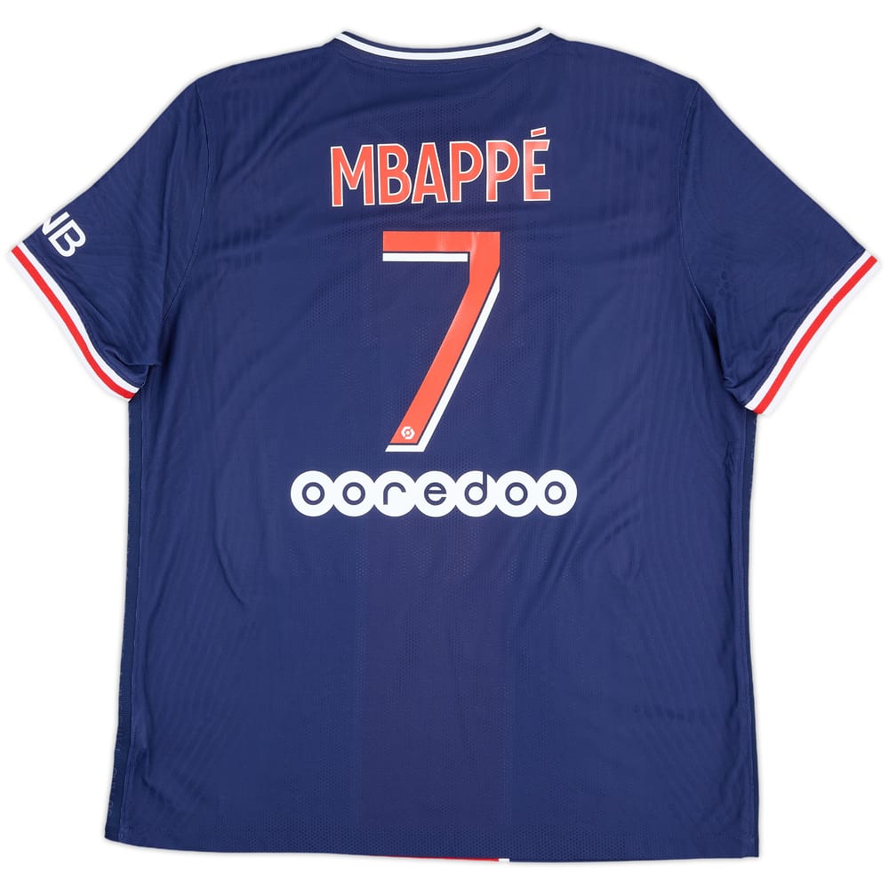2020-21 Paris Saint-Germain Authentic Home Shirt Mbappe #7 - 10/10 - (XL)