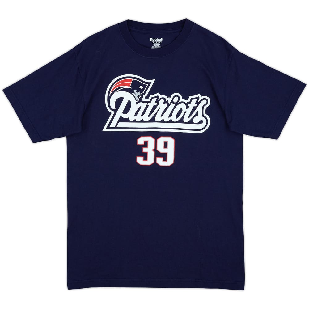 2010-11 New England Patriots Woodhead #39 Reebok Tee - 8/10 - (M)