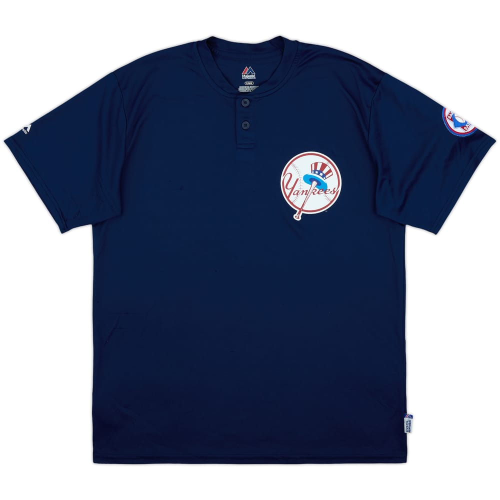 2014 New York Yankees #11 Majestic Training Tee - 6/10 - (L)