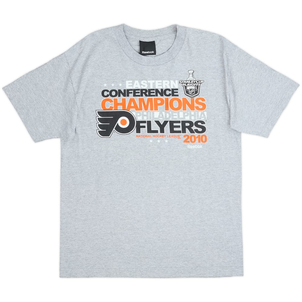 2010 Philadelphia Flyers Eastern Conference Champions Reebok Tee - 8/10 - (XL.Boys)