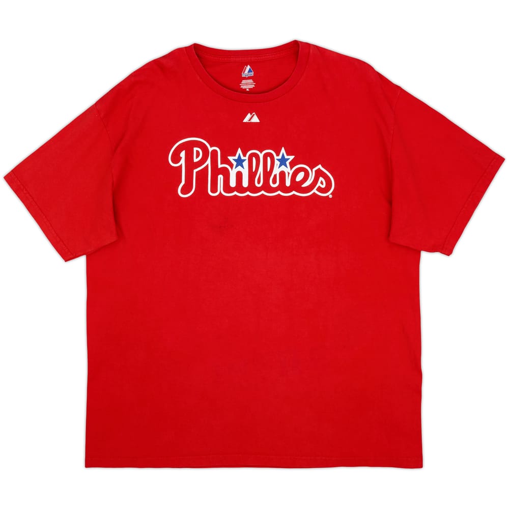 2010 Philadelphia Phillies Oswalt #44 Majestic Tee - 6/10 - (XL)