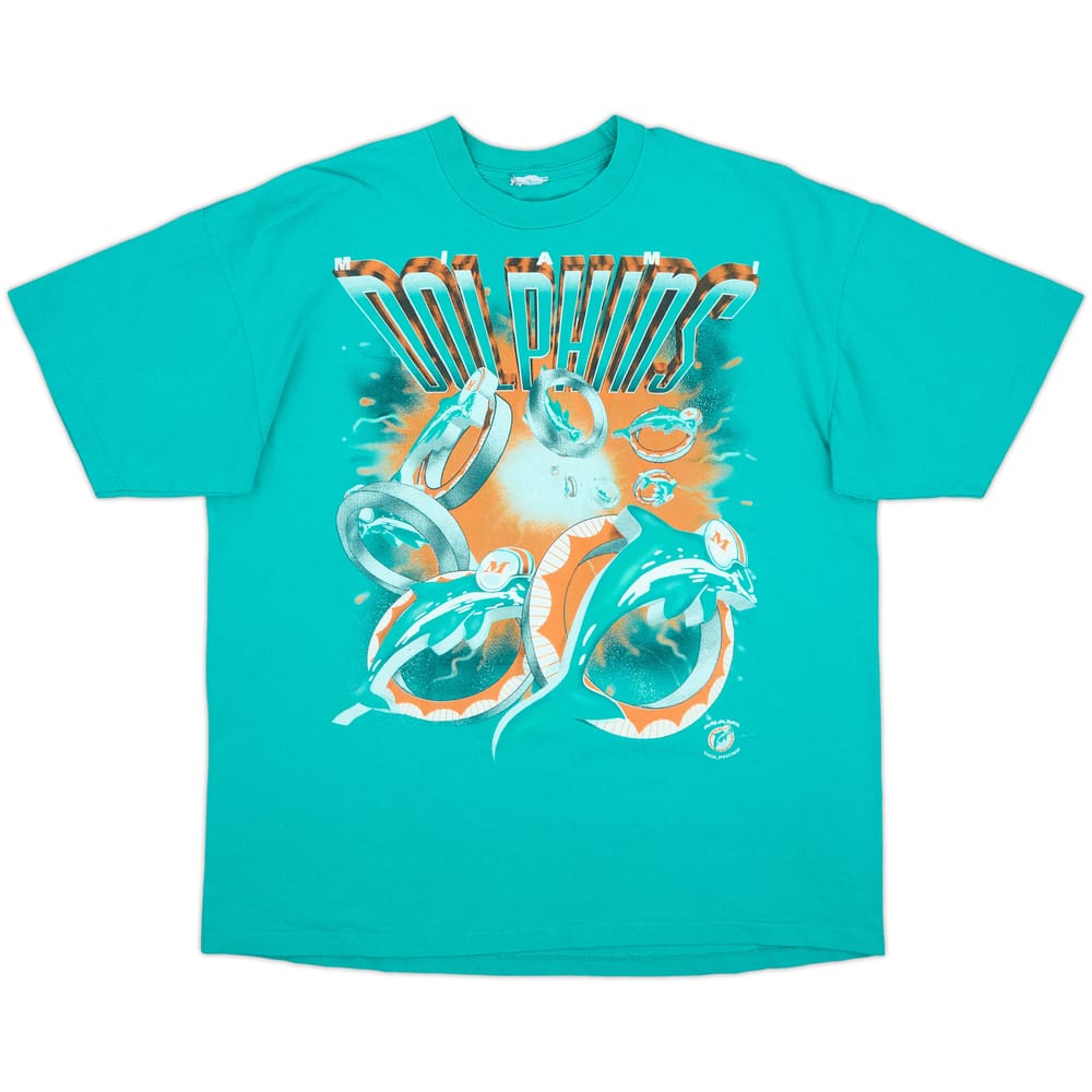 1994 Miami Dolphins Nutmeg Graphic Tee - 7/10 - (XL)