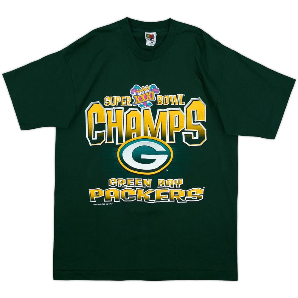 1997 Green Bay Packers Super Bowl XXXI Champs Graphic Tee - 9/10 - (L)