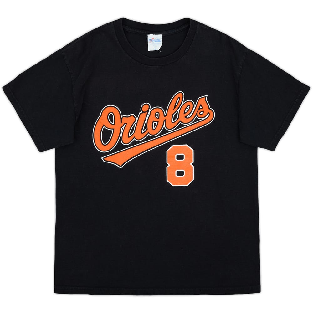 2001 Baltimore Orioles Ripken #8 Majestic Tee - 8/10 - (M)