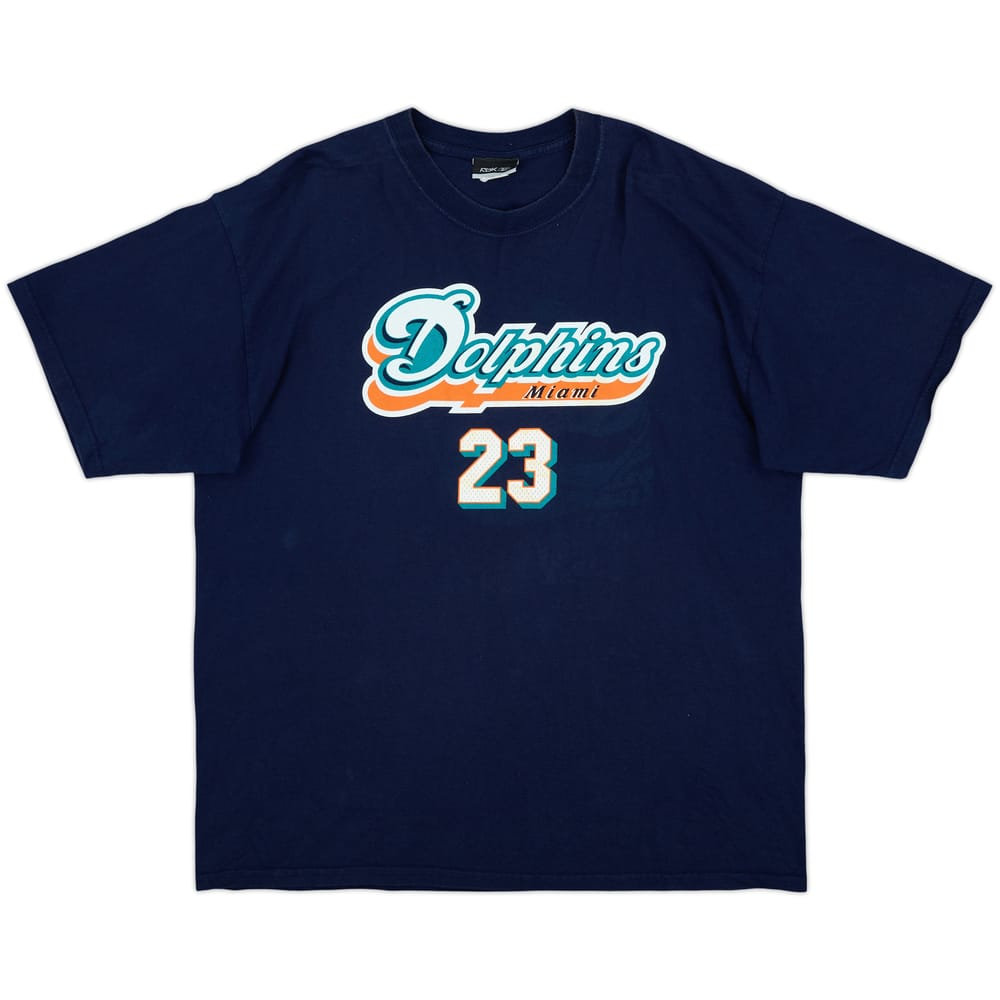 2007 Miami Dolphins Brown #23 Reebok Tee - 6/10 - (L)