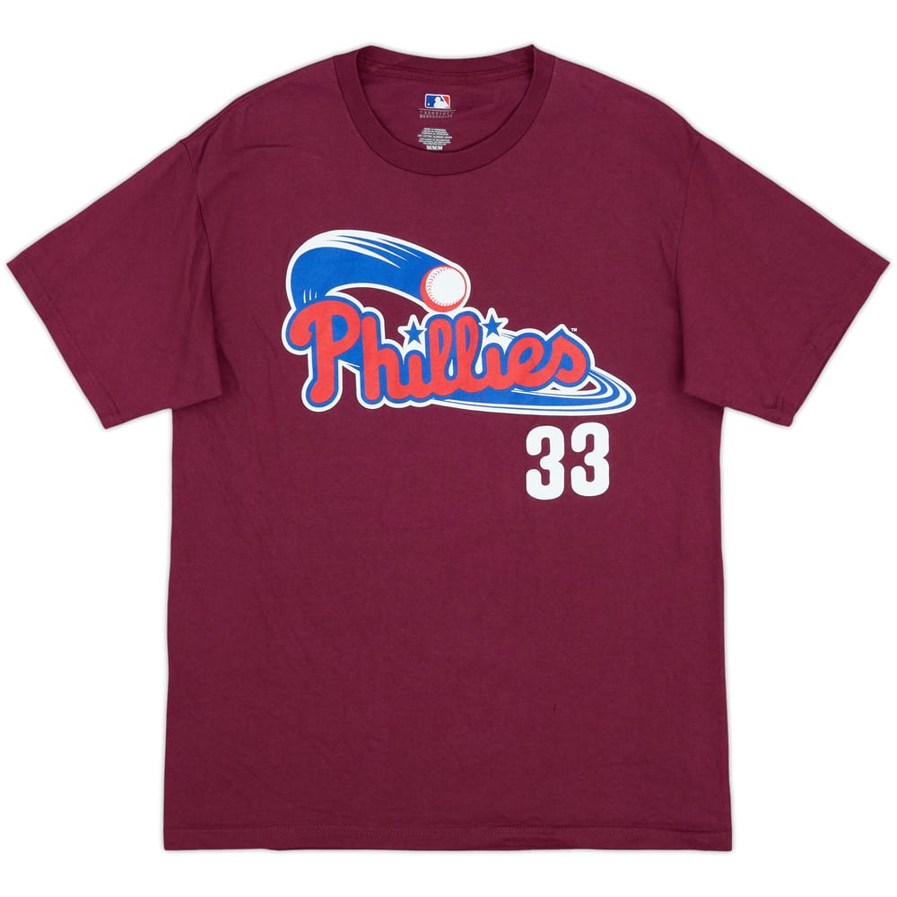 2011 Philadelphia Phillies Lee #33 Majestic Graphic Tee - 9/10 - (M)