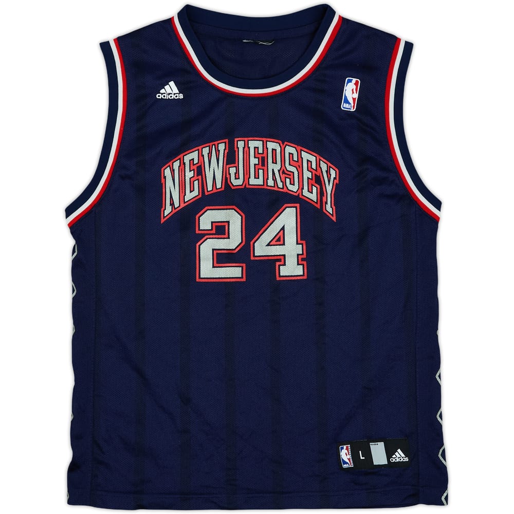 2006-08 New Jersey Nets Jefferson #24 adidas Away Jersey - 8/10 - (L.Boys)