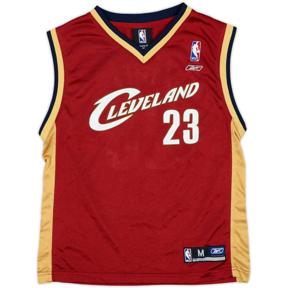 2003-06 Cleveland Cavaliers James #23 Reebok Away Jersey - 6/10 - (M.Boys)
