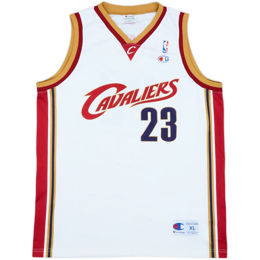 2003-10 Cleveland Cavaliers James #23 Champion Home Jersey - 7/10 - (XL)