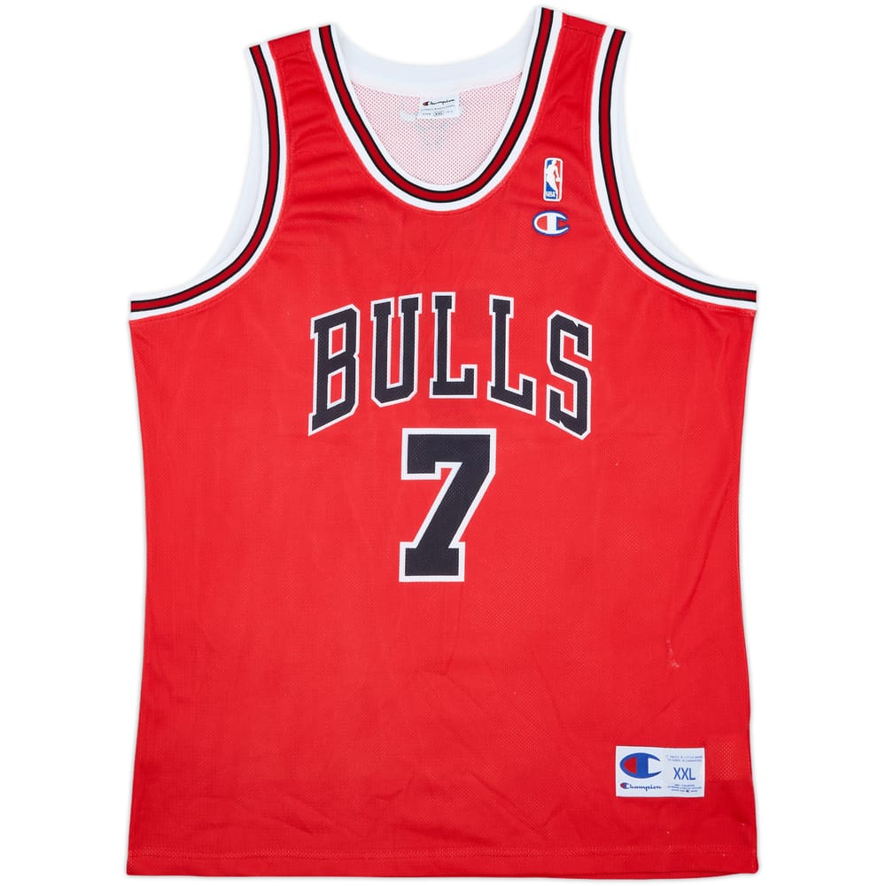 2004-09 Chicago Bulls Gordon #7 Champion Away Jersey - 9/10 - (XXL)