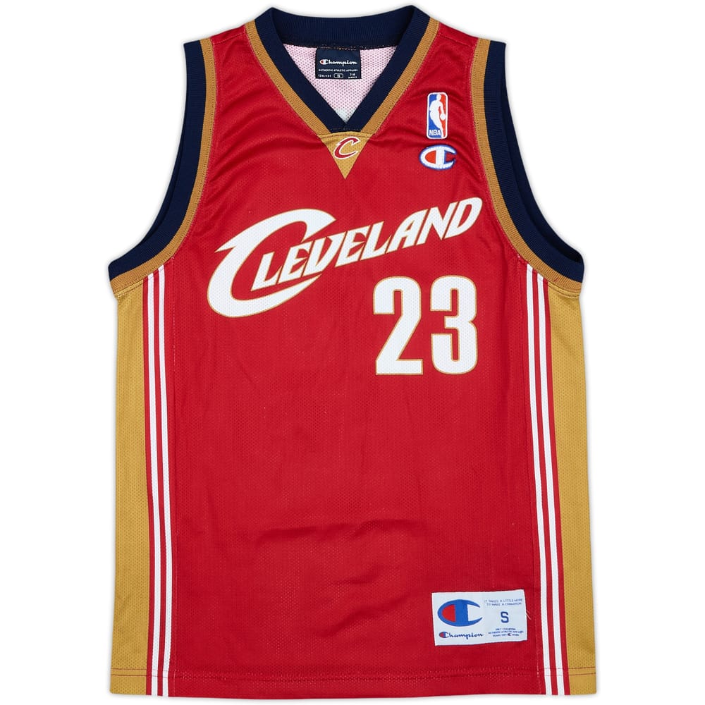 2003-10 Cleveland Cavaliers James #23 Champion Away Jersey - 9/10 - (S.Boys)