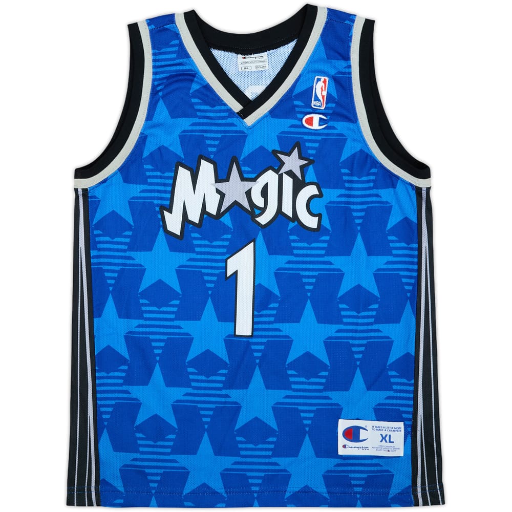 2000-03 Orlando Magic McGrady #1 Champion Away Jersey - 9/10 - (XL.Boys)