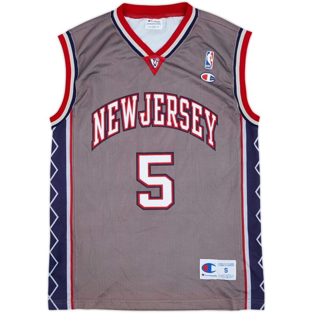 2001-05 New Jersey Nets Kidd #5 Champion Alternate Jersey - 9/10 - (S)