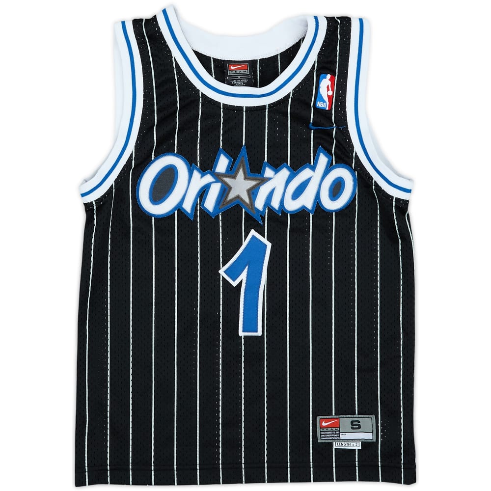 2000-04 Orlando Magic McGrady #1 Nike Throwback Swingman Away Jersey - 7/10 - (S.Boys)